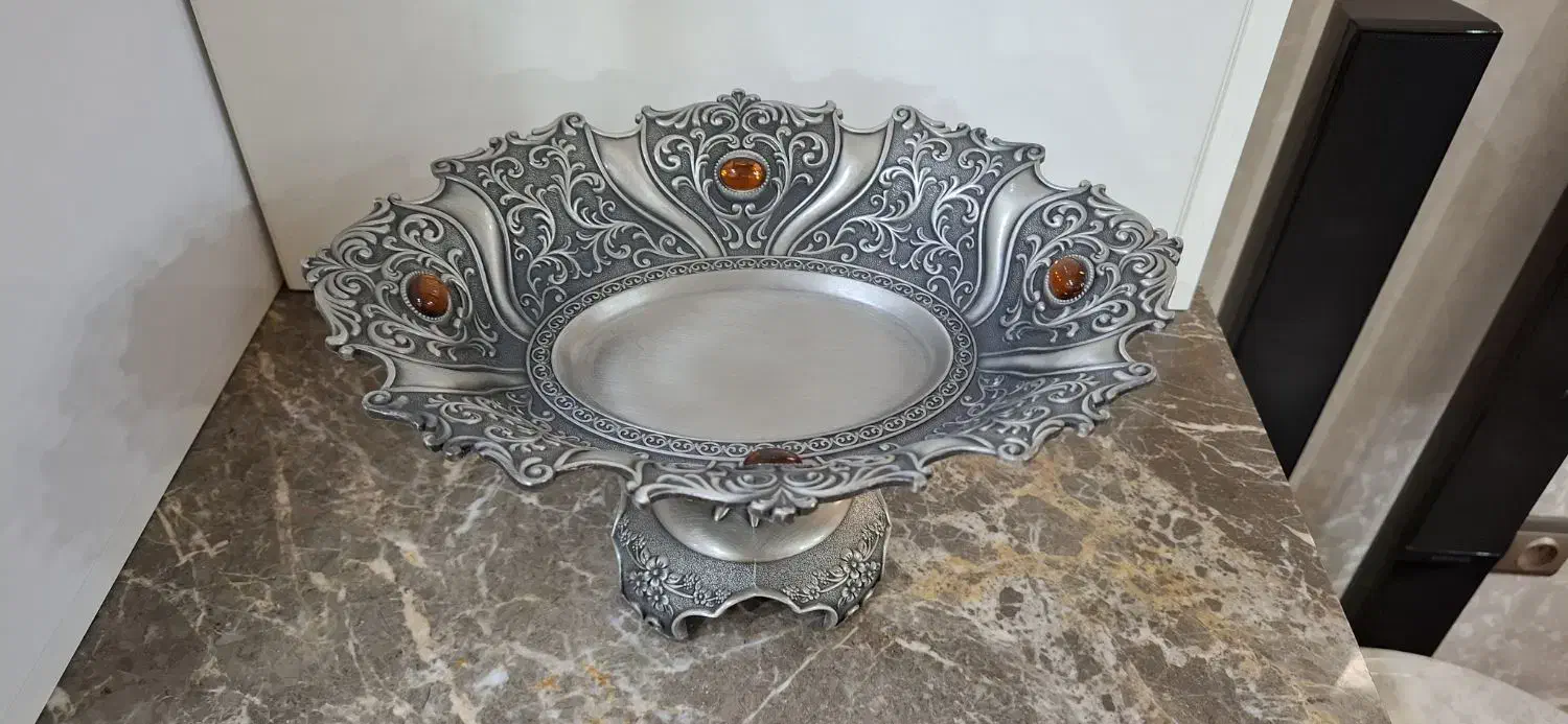 میوه خوری وشیرینی خوری پیوتر با۲تا سینی و۲تا قندون|ظروف سرو و پذیرایی|اسلام‌شهر, شهرک واوان|دیوار