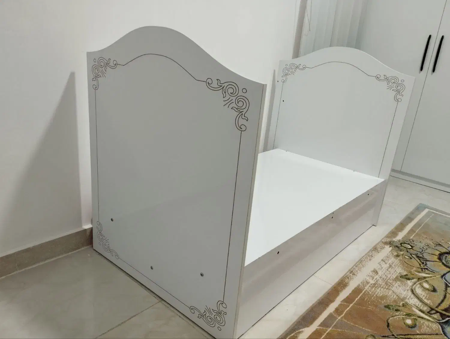 تخت و کمد کودک به همراه تشک|تخت و سرویس خواب|خواف, |دیوار