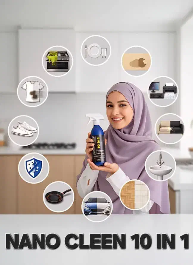 اسپره همه کاره قوی نانو کلین|مواد شوینده و دستمال کاغذی|الیگودرز, |دیوار