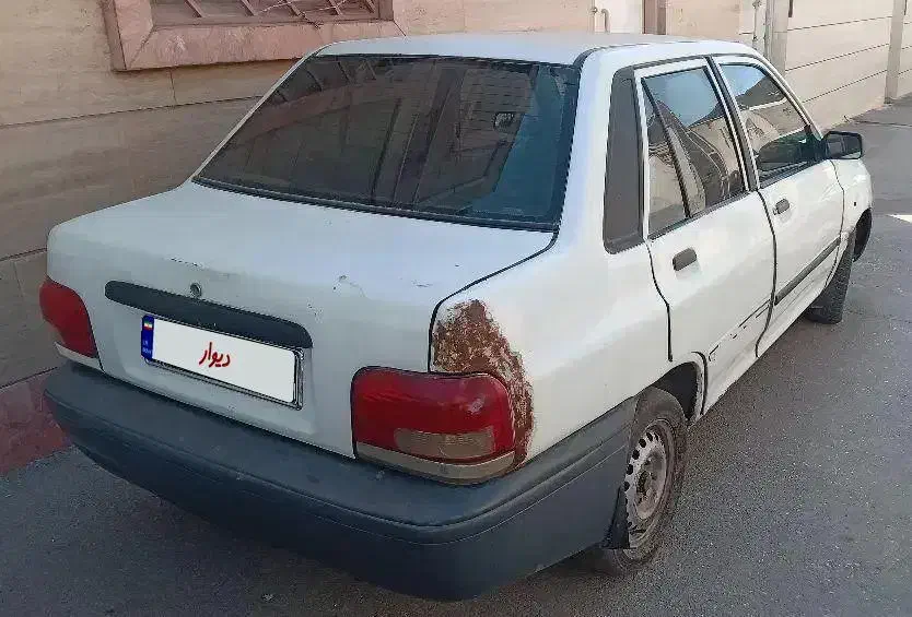 پراید سفید ۸۳ دور رنگ|خودرو سواری و وانت|قزوین, |دیوار