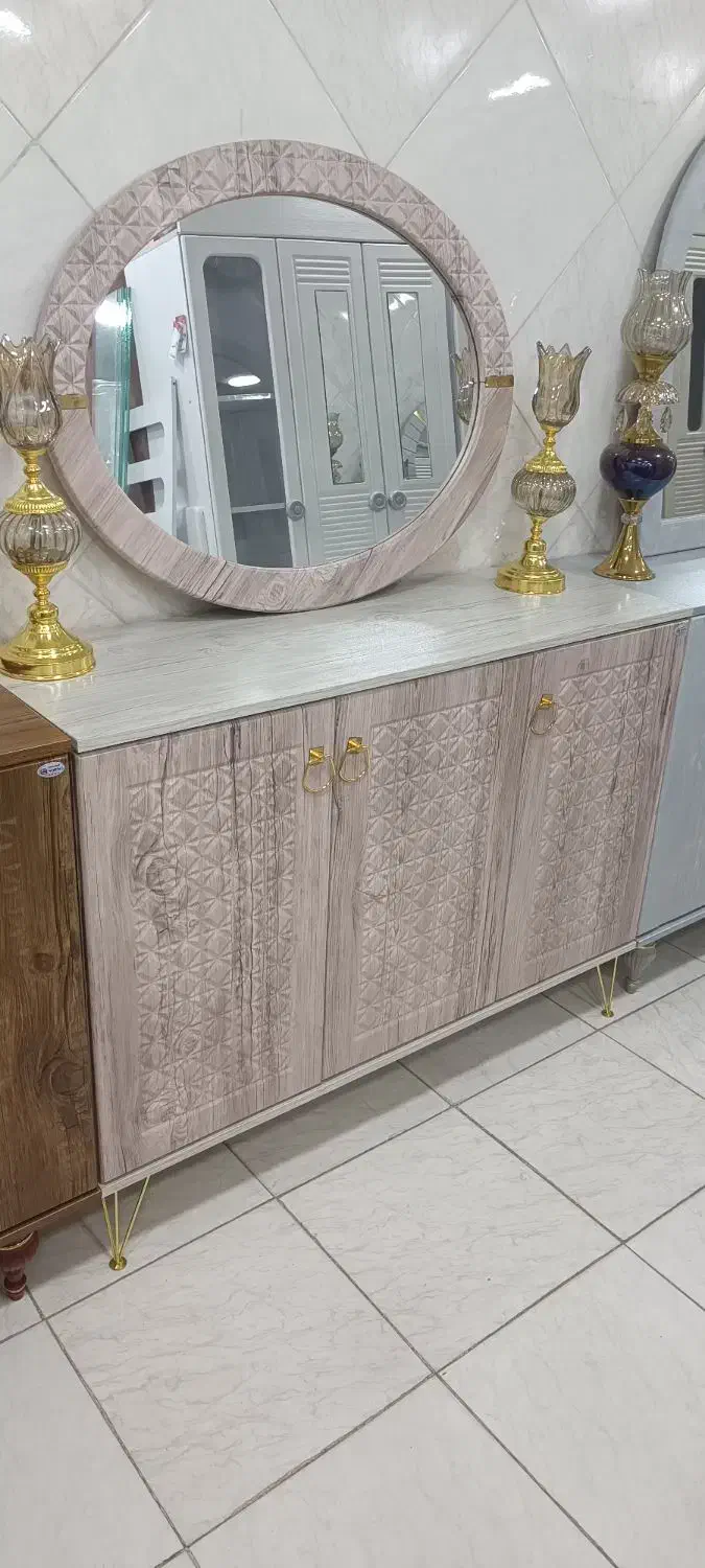 کنسول وآینه|بوفه، ویترین، کنسول|قم, چهل درخت|دیوار