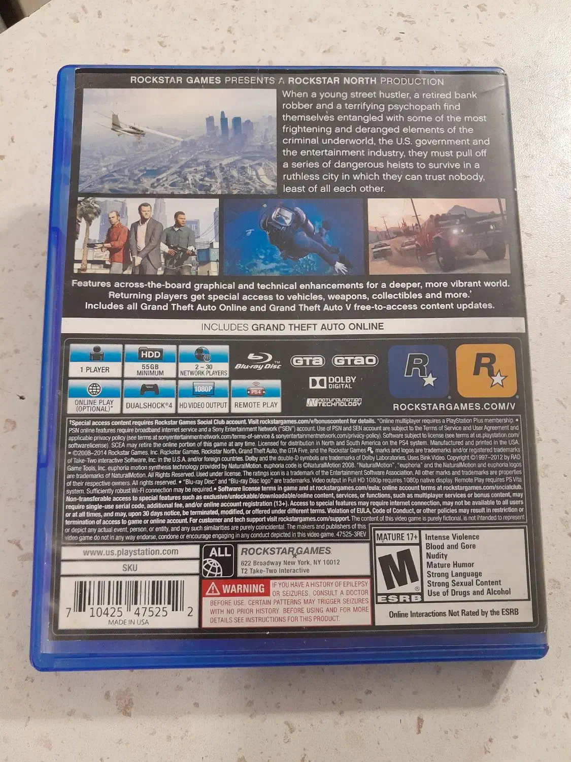 دیسک جی تی ای V5   ps4|کنسول، بازی ویدئویی و آنلاین|قدس, شهر‌قدس|دیوار