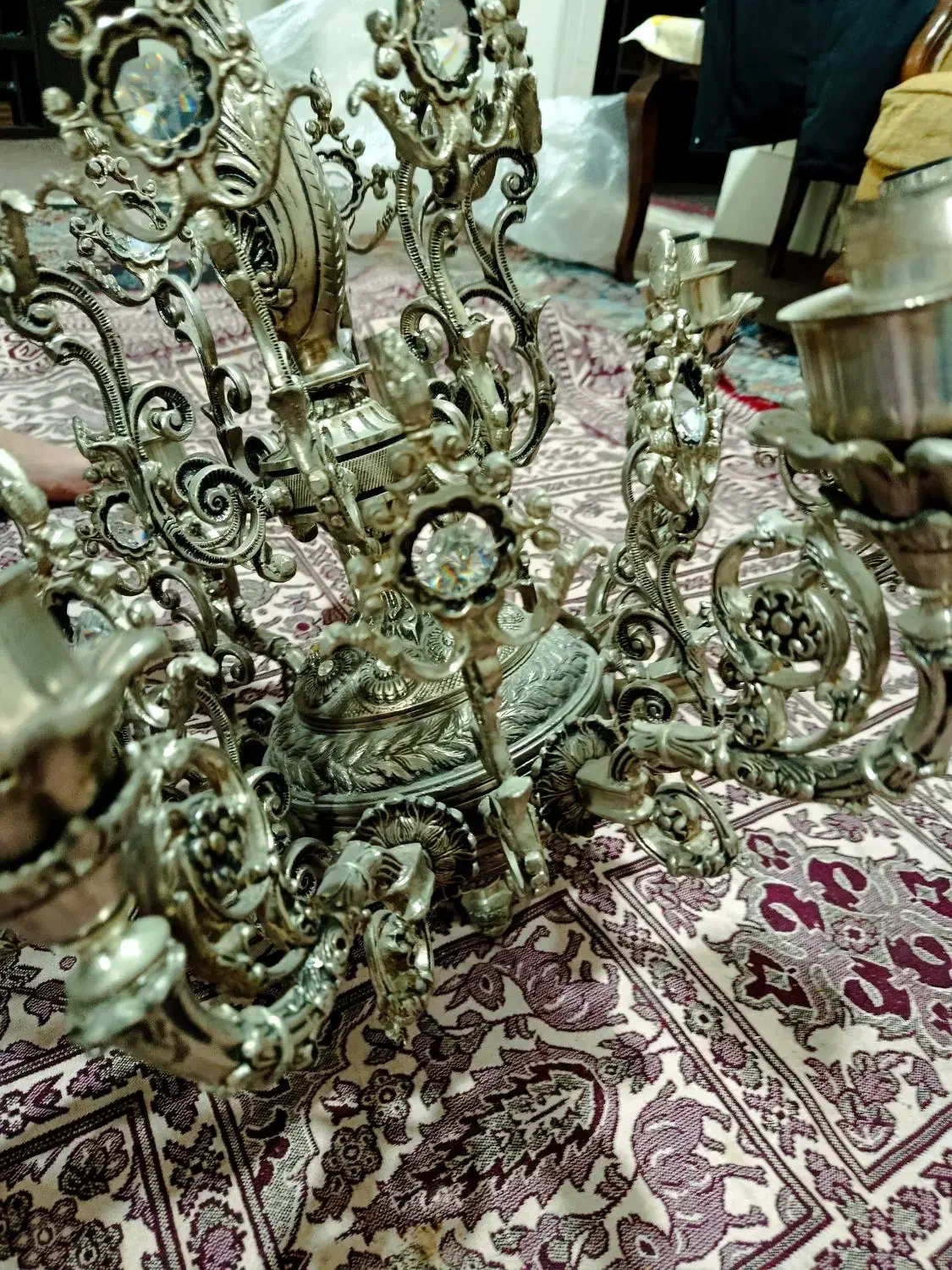 لوستر برنز سالم درحد نو بادوتا دیوار کوب|لوستر و چراغ آویز|تهران, سلسبیل شمالی|دیوار