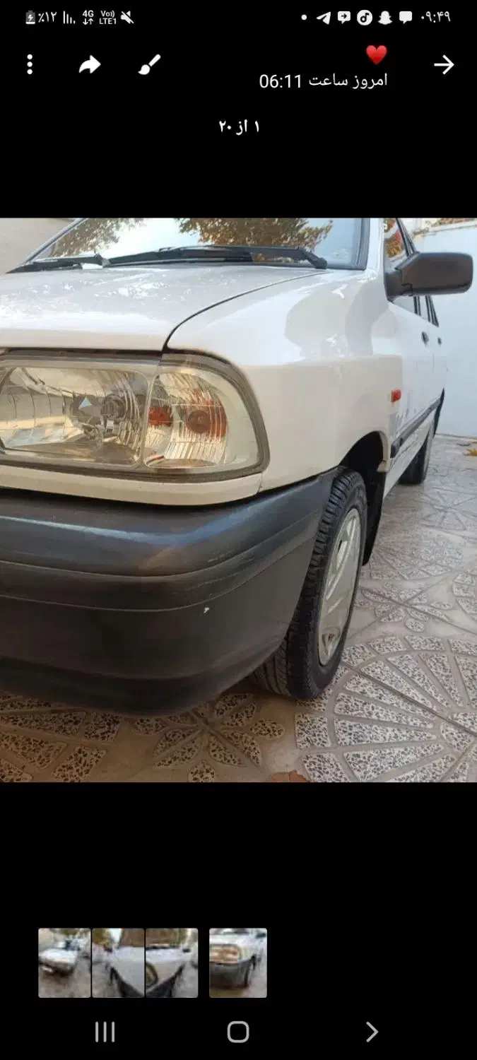 پراید دوگانه شرکتی بی رنگ|خودرو سواری و وانت|تاکستان, |دیوار