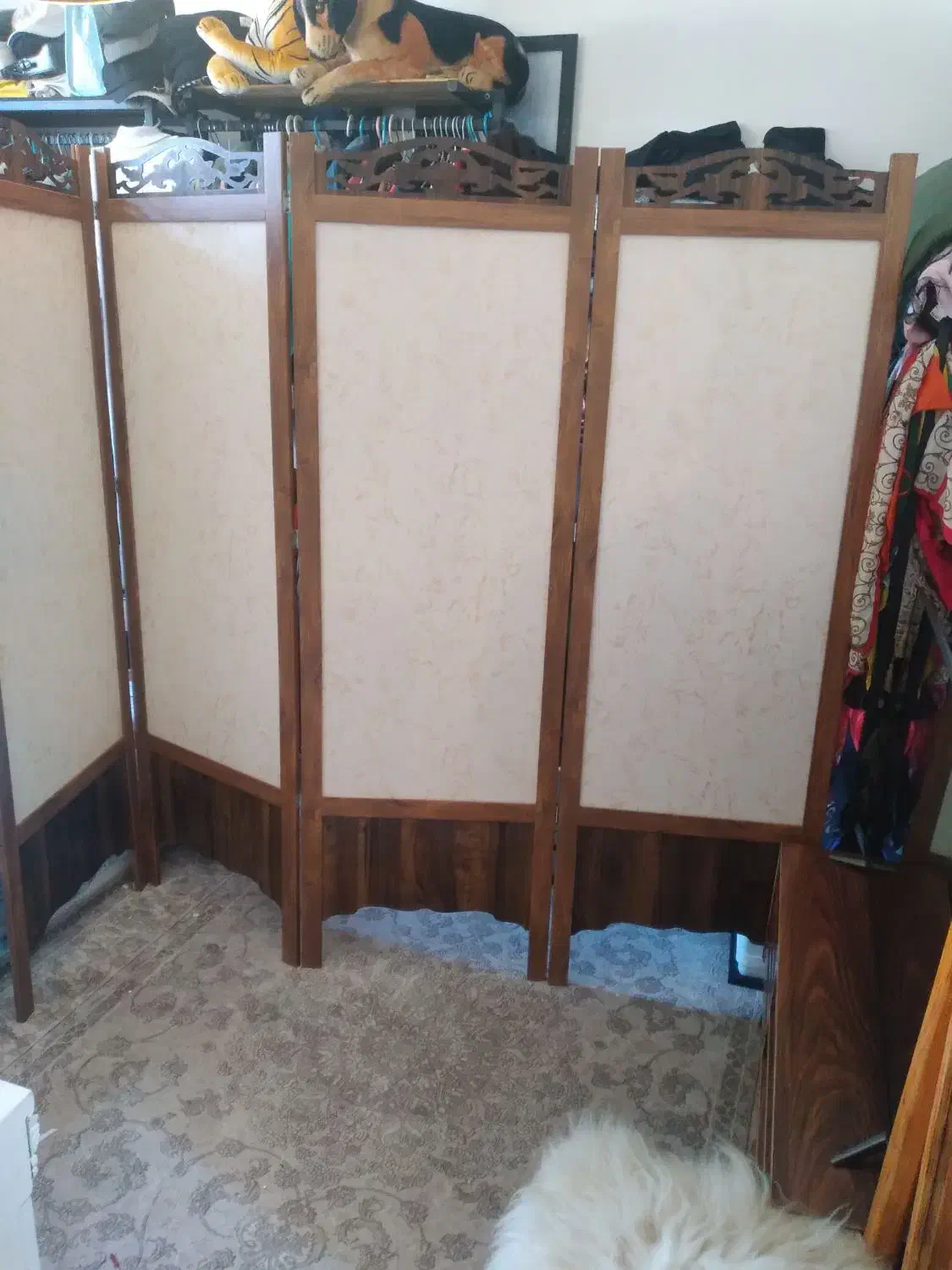 پارتشین دوعدد حصیری سالم یک پارتشین دوطرفه طرح دار|صنایع دستی و سایر لوازم تزئینی|رشت, ولکس|دیوار