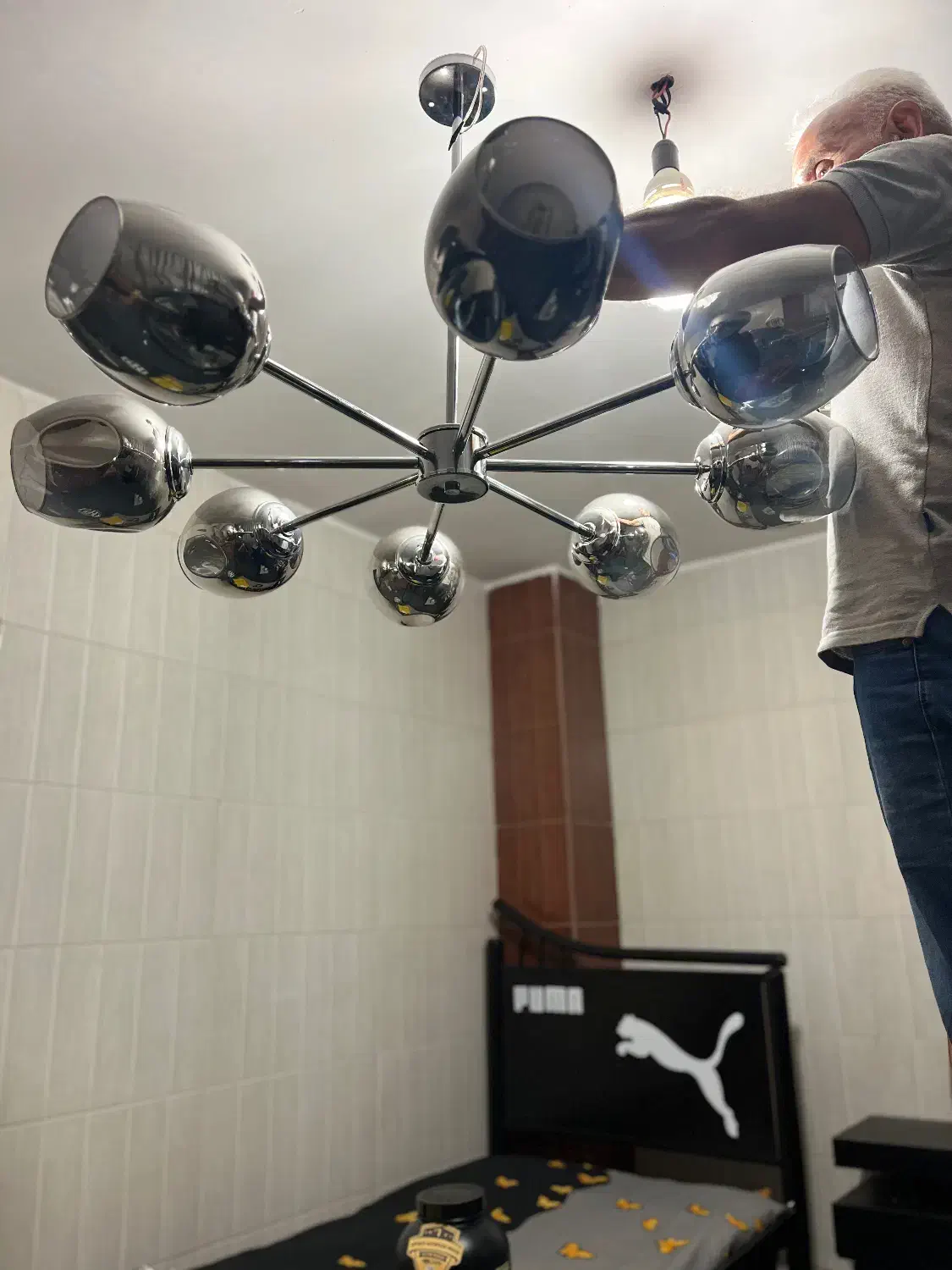 لوستر ۸شاخه|لوستر و چراغ آویز|اندیشه, اندیشه فاز ۳|دیوار