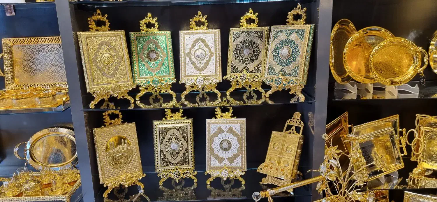 آبطلا اماراتی رحلهای تمام نگین دار وارداتی با پایه|ظروف سرو و پذیرایی|مشهد, سلام|دیوار