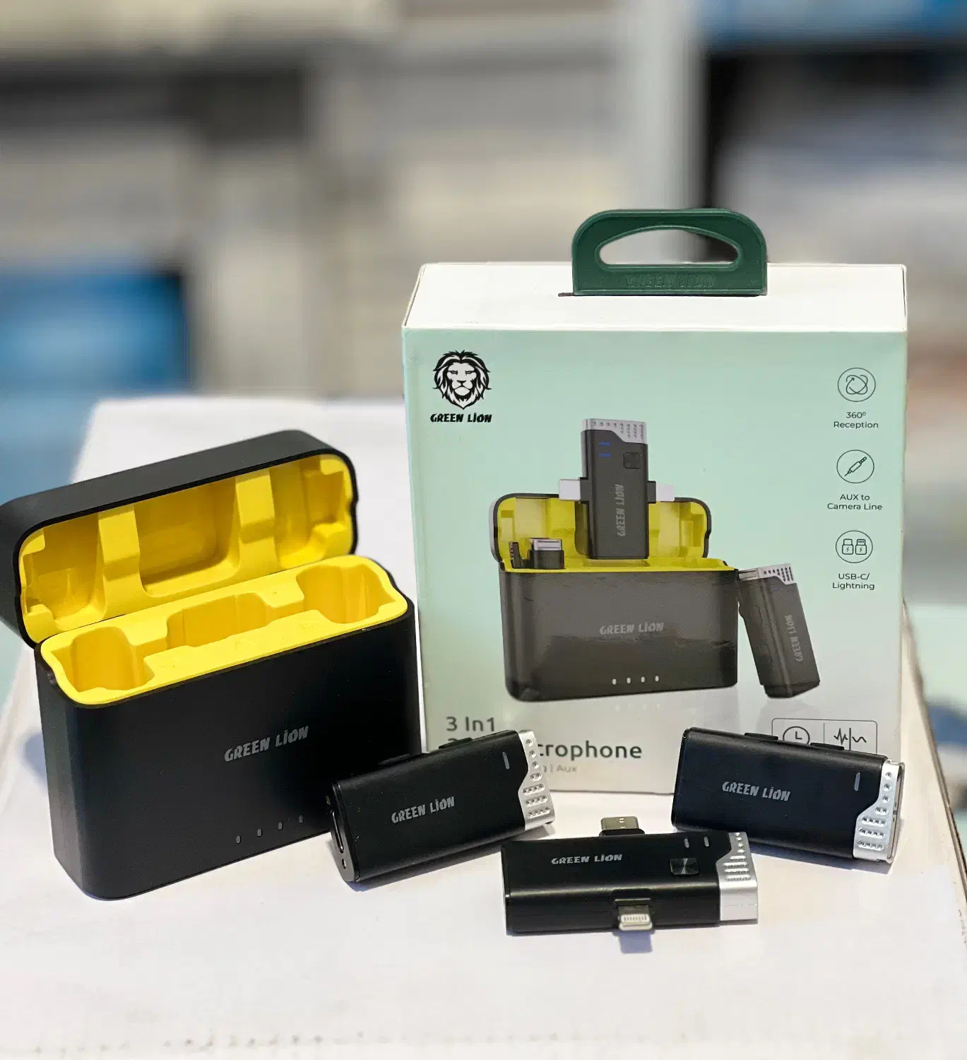 میکروفون گرین لاینGreenlion(3in1)|صوتی و تصویری|تبریز, |دیوار