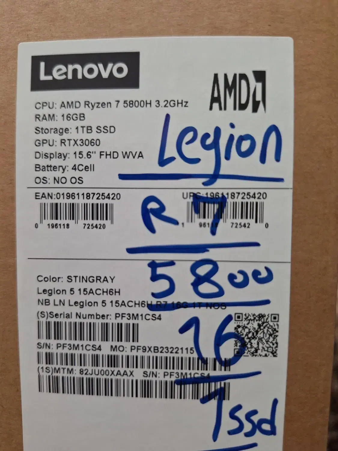 لپ تاپ لنوو لیجن ۵ (lenovo legion 5 2021 )|رایانه همراه|خوی, |دیوار
