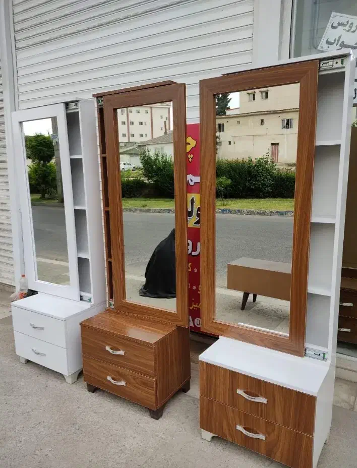 کمد ایستاده دو درب و ۳ درب قهوه ای وسفید|جاکفشی، کمد، دراور|قائمشهر, |دیوار