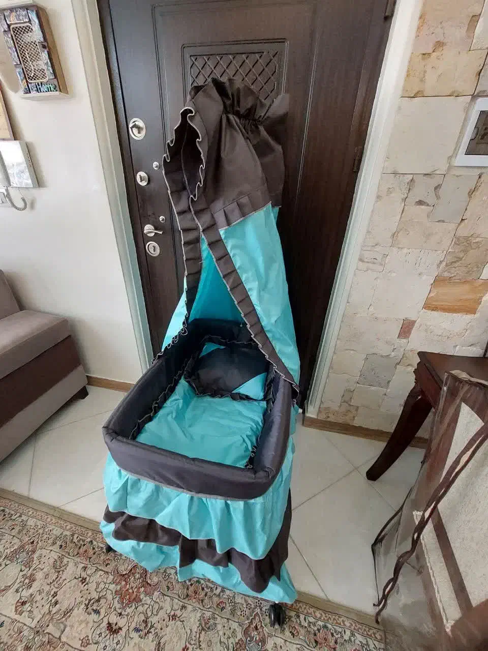 سرویس کامل کالسکه فیروزه ای سیسمونی|کالسکه و لوازم جانبی|تهران, حسنآباد|دیوار