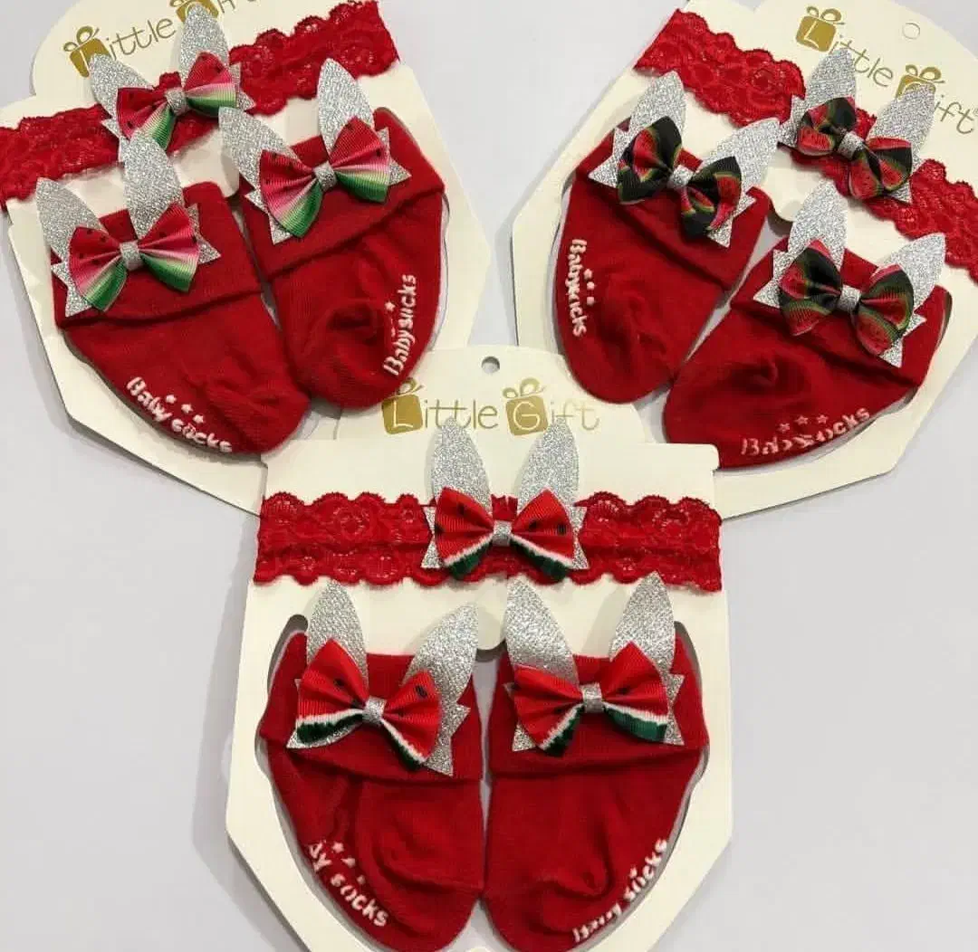 ست هد جوراب یلدایی نوزادی|کفش و لباس بچه|خوی, |دیوار