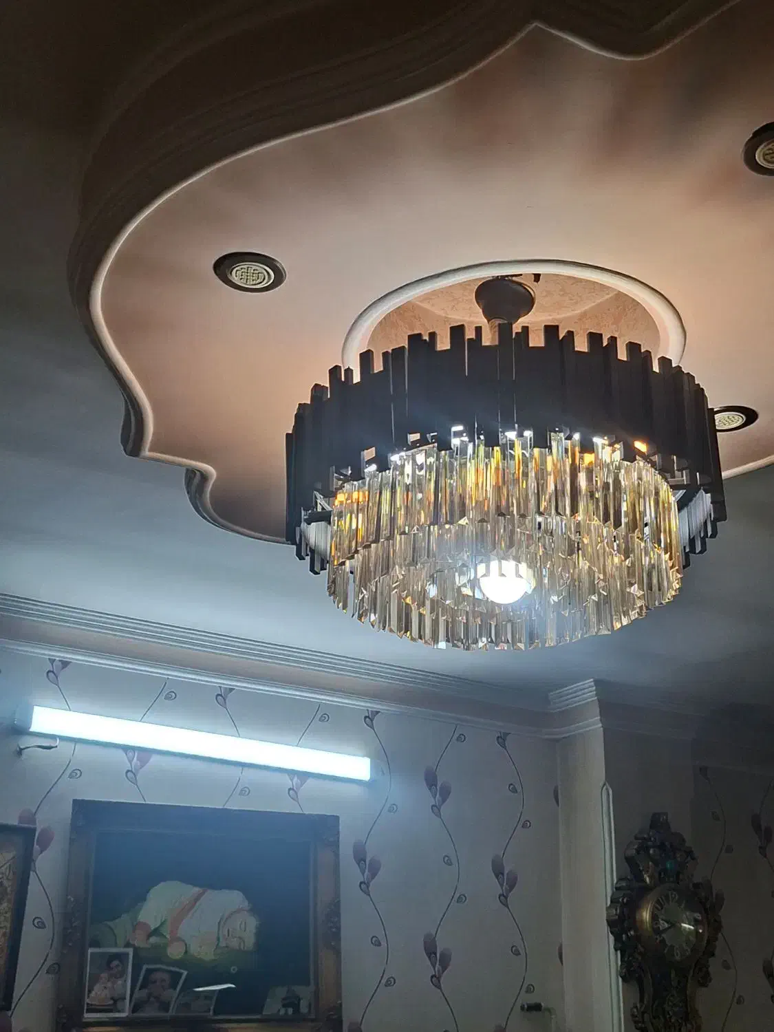 لوستر پروفیل ۳ عدد|لوستر و چراغ آویز|اندیشه, اندیشه فاز ۱|دیوار