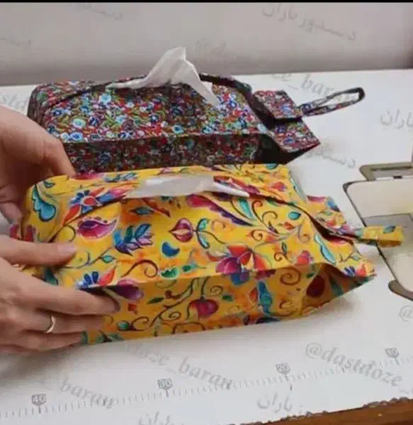 کاور دستمال کاغذی پارچه ی|سفره، حوله، دستمال آشپزخانه|قم, پردیسان|دیوار