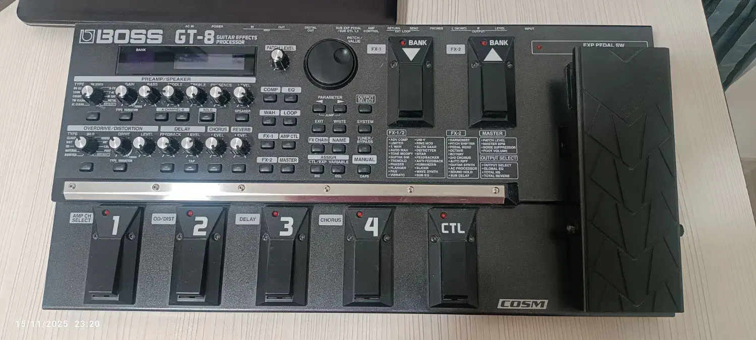 دستگاه افکت gt8 boss|گیتار، بیس، امپلیفایر|سنندج, |دیوار