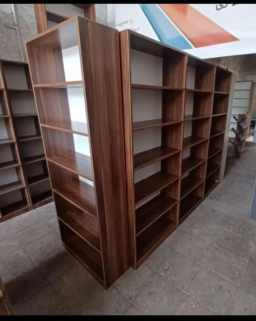 کتابخانه شلف قفسه|کتابخانه، شلف، قفسه‌های دیواری|قم, کلهری|دیوار