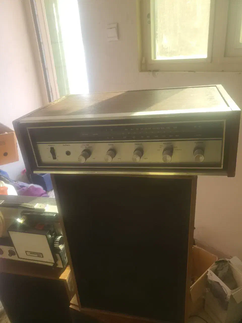 امپلی قدیمی بهمراه سه عدد باند سونی قدیمی|صوتی و تصویری|تهران, تختی|دیوار