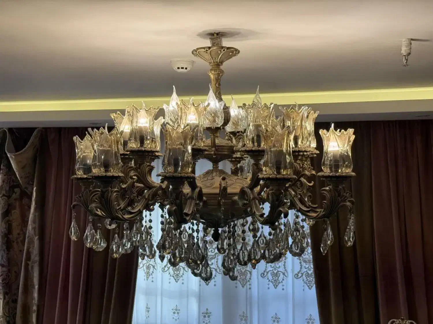 لوستر برنز|لوستر و چراغ آویز|اصفهان, برازنده|دیوار