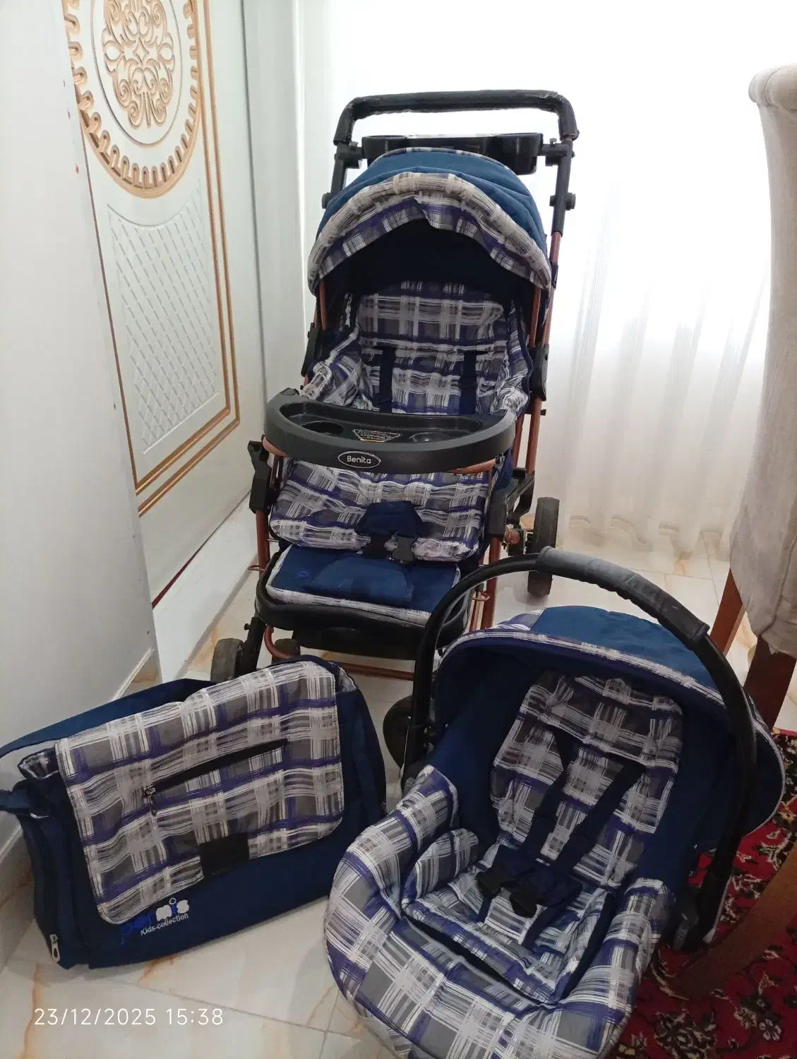 ست سیسمونی پسرونه|کالسکه و لوازم جانبی|خوی, |دیوار