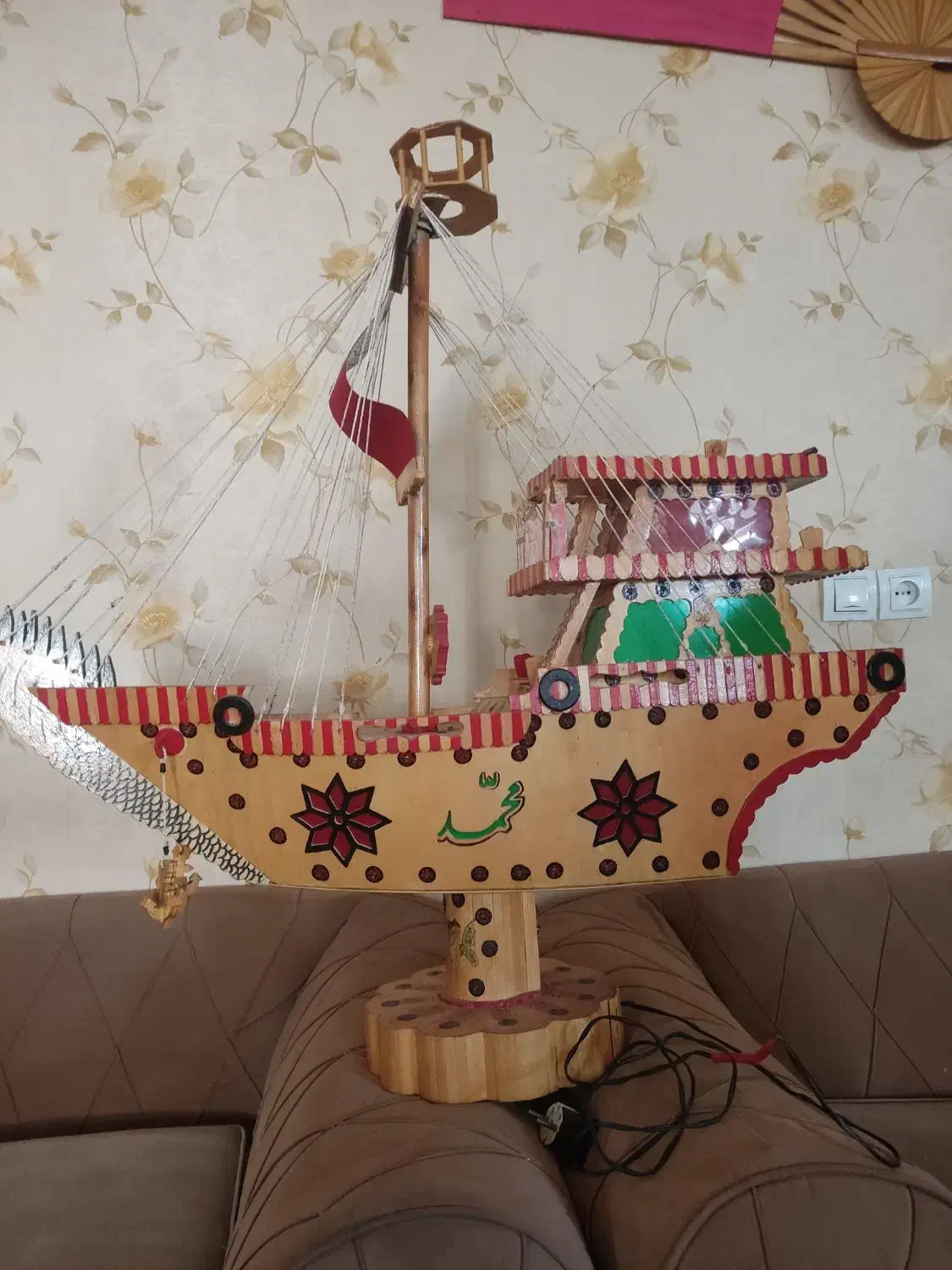 کشتی چوبی|مجسمه، تندیس، ماکت|فولادشهر, B1|دیوار