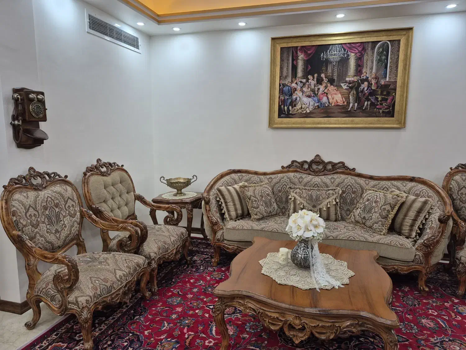 مبل کلاسیک ۷ نفره چوب راش|مبلمان خانگی و میز عسلی|تهران, نارمک جنوبی|دیوار