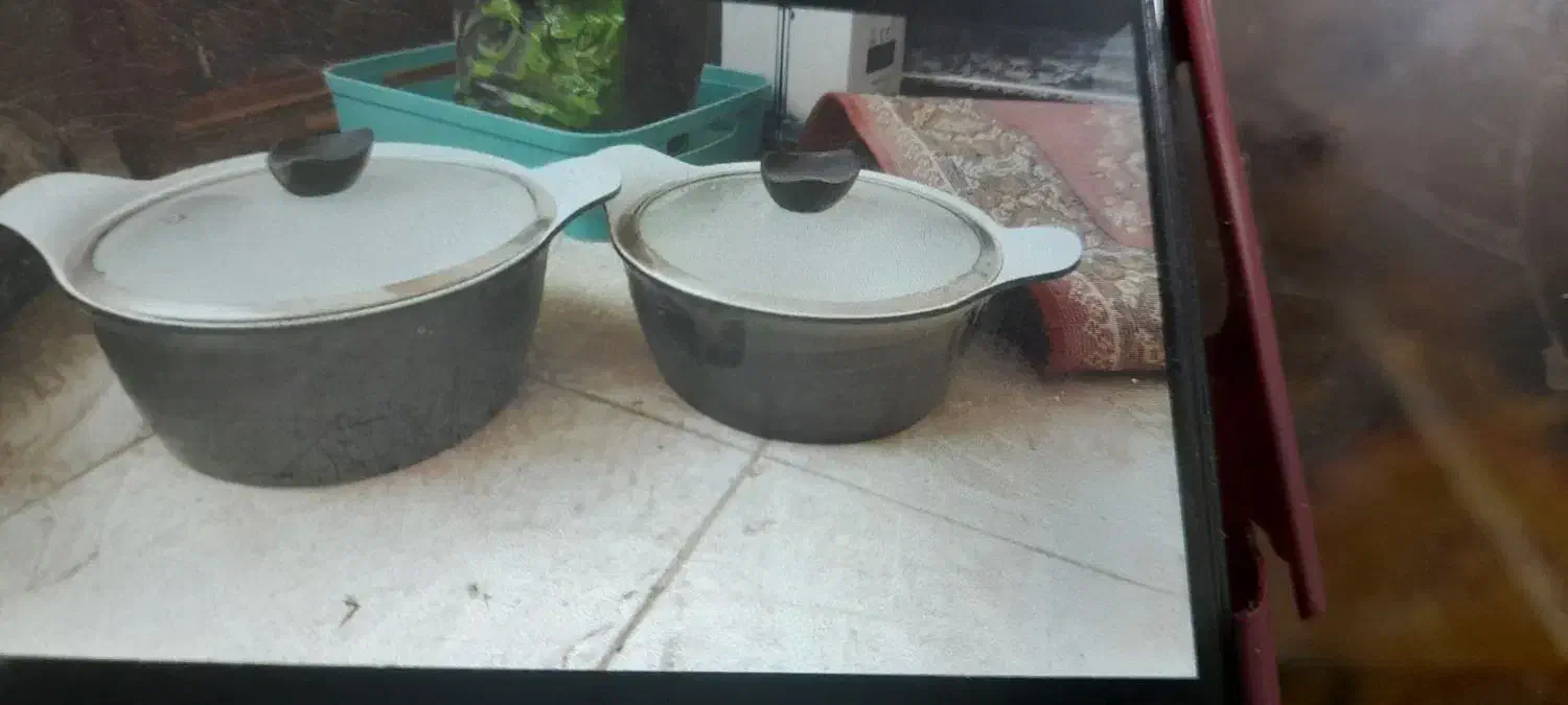 دوعدد قابلمه گرانیت کف سرامیک|ظروف پخت‌وپز|مشهد, عبادی|دیوار