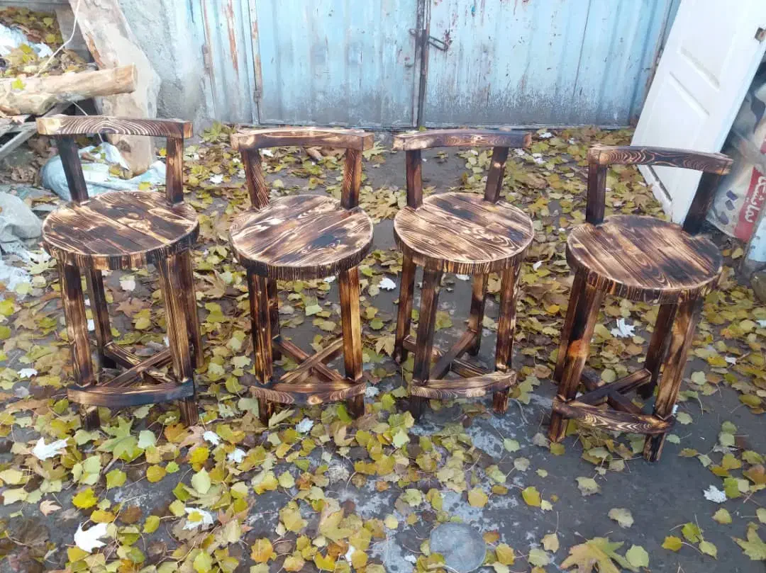 چوب روسی صندلی بلند کف چوب اپنی|میز و صندلی غذاخوری|کرج, فاز ۵ مهرشهر|دیوار