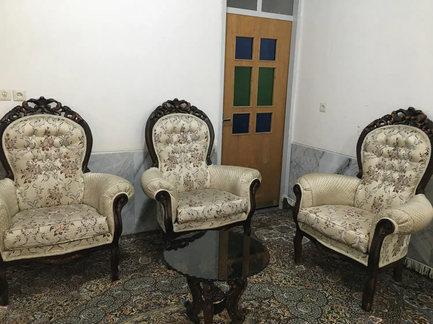 مبل سلطنتی ۹ نفره|مبلمان خانگی و میز عسلی|فسا, |دیوار