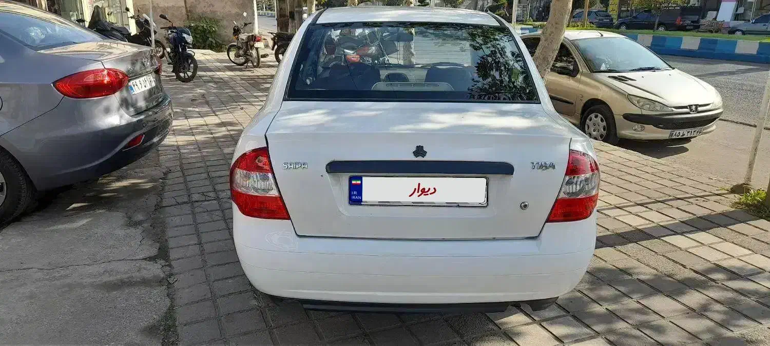 تیبا۱سفیدمدل۹۰سالم|خودرو سواری و وانت|خشکبیجار, |دیوار