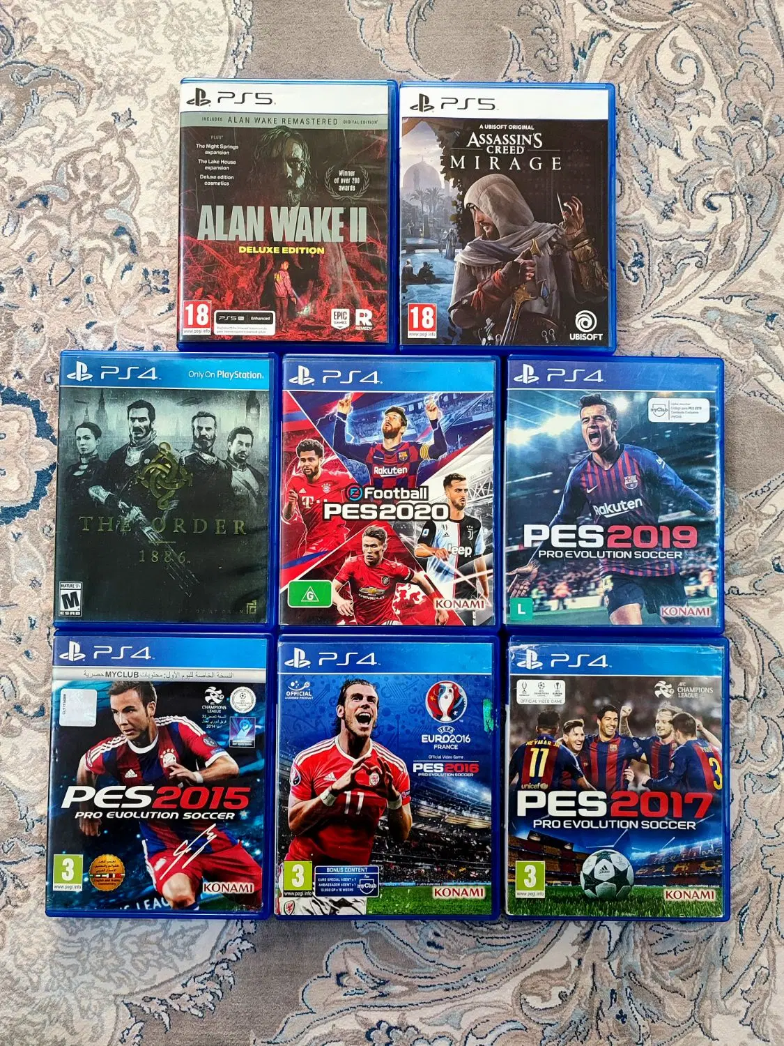 Alan 2015 Pes2020 Wake 2019 Mirage 2017 Order 2016|کنسول، بازی ویدئویی و آنلاین|تهران, مشیریه|دیوار