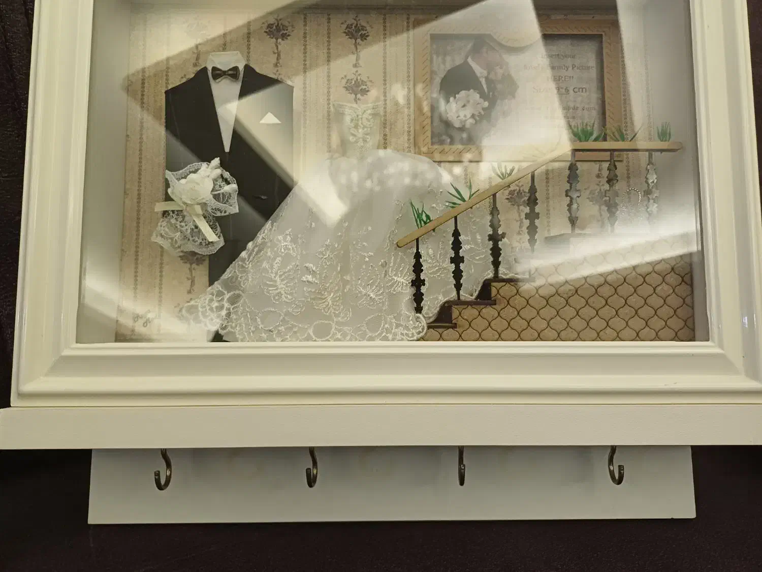 جاکلیدی سالم و نو طرح عروس داماد|صنایع دستی و سایر لوازم تزئینی|هشتگرد, هشتگرد قدیم|دیوار