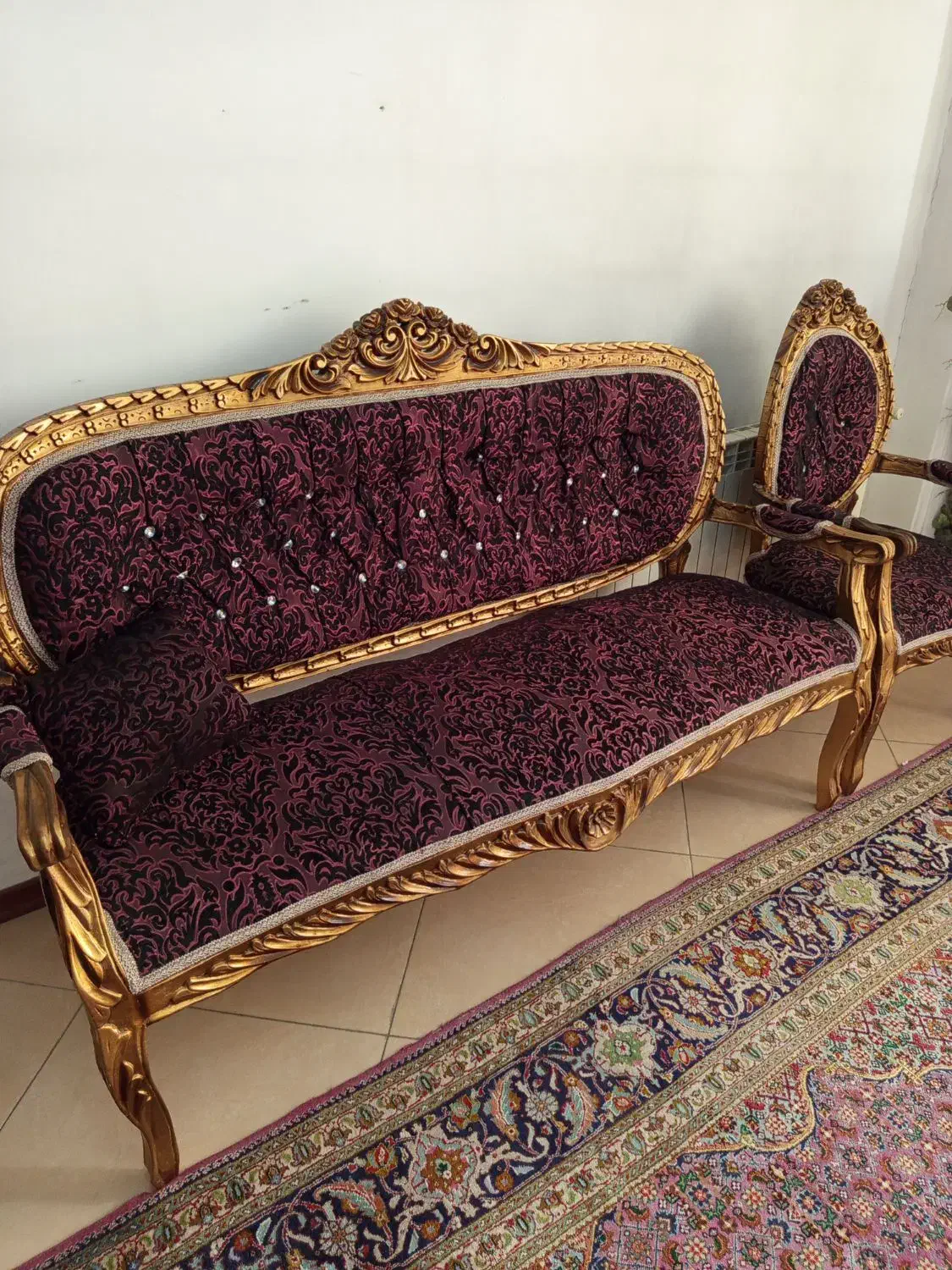 مبلمان استیل 9 نفره|مبلمان خانگی و میز عسلی|تهران, جنت‌آباد مرکزی|دیوار