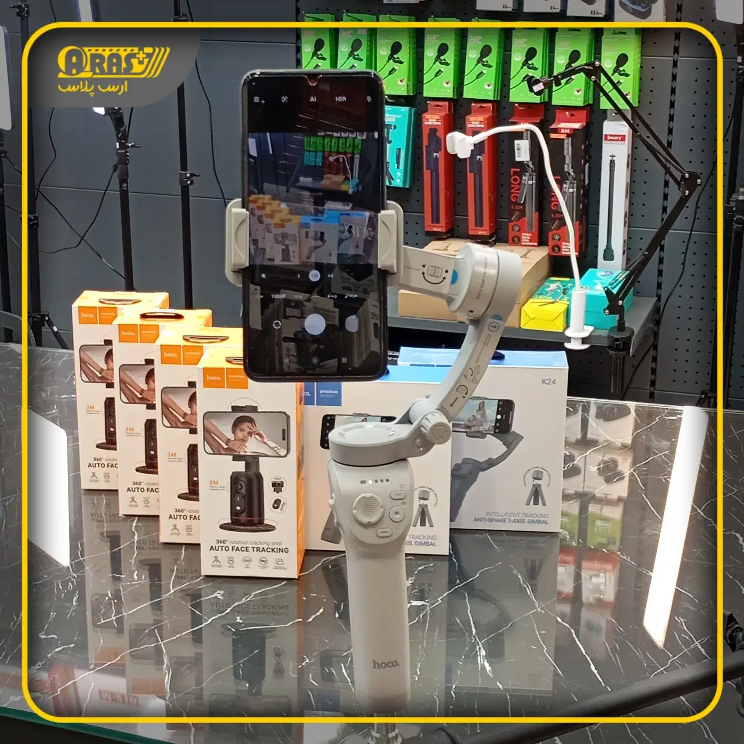 گیمبال موبایل/منوپاد/فیس ترکر|دوربین عکاسی و فیلمبرداری|مشهد, سراب|دیوار