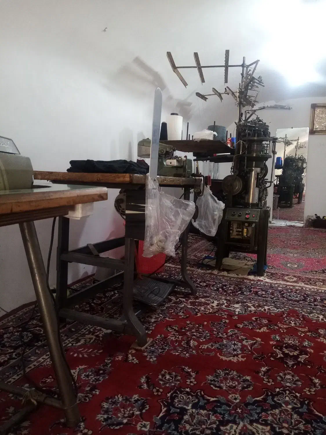 دستگاه جوراب بافی میکانیکی وچرخ زیکزال وپسدوز|چرخ خیاطی و ریسندگی|زنده رود, |دیوار