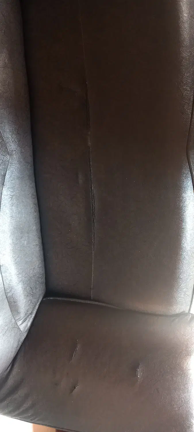 مبلمان مشکی چرم|مبلمان خانگی و میز عسلی|مشهد, نیروی هوایی|دیوار