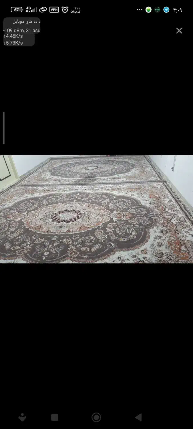 فرش 12 متری دسباف نگین تهران|فرش|اردکان, |دیوار