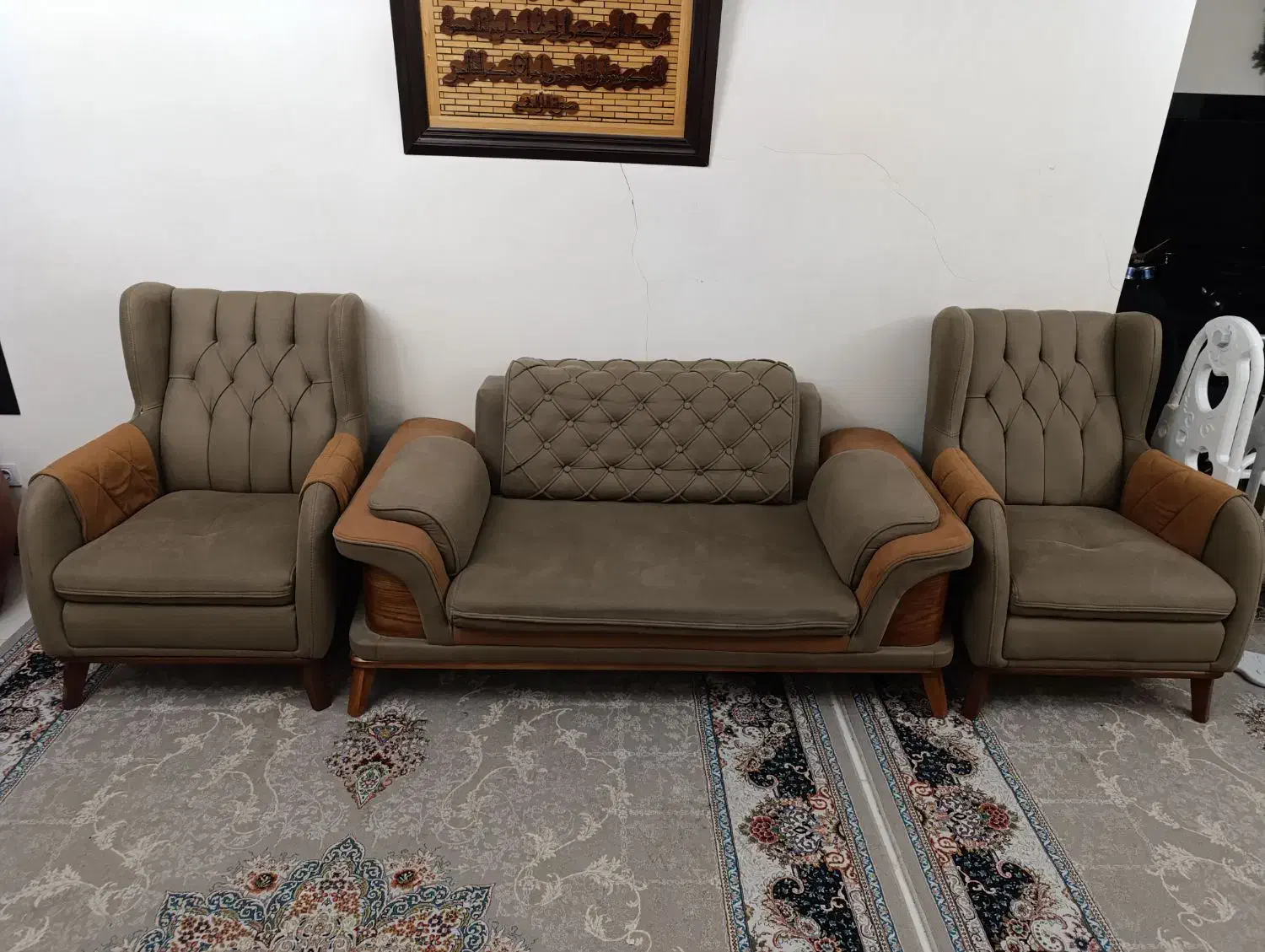 مبلمان ۸ نفره سفارشی ساخت|مبلمان خانگی و میز عسلی|تهران, قاسم‌آباد|دیوار