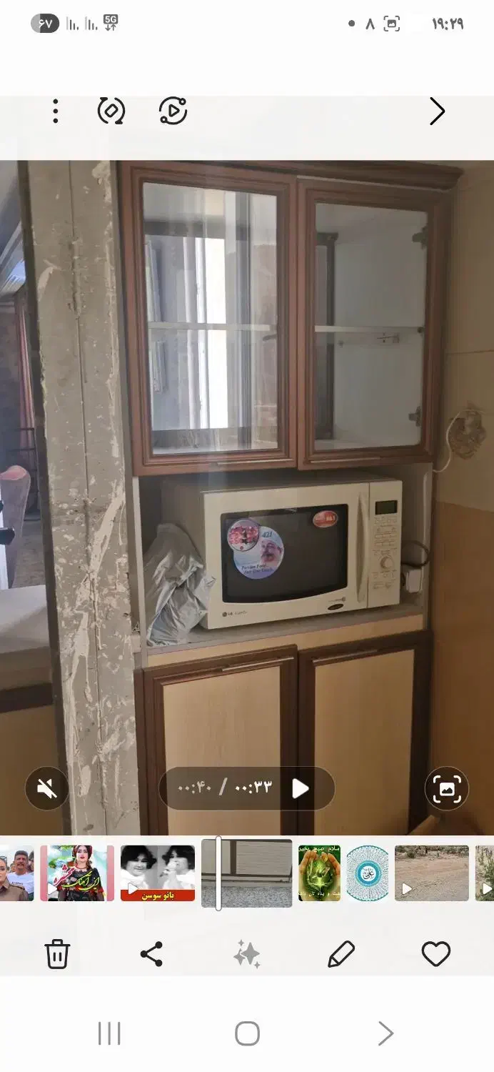 کابینت در حد نو و ظرفشویی سرامیکی|مصالح و تجهیزات ساختمان|بومهن, |دیوار