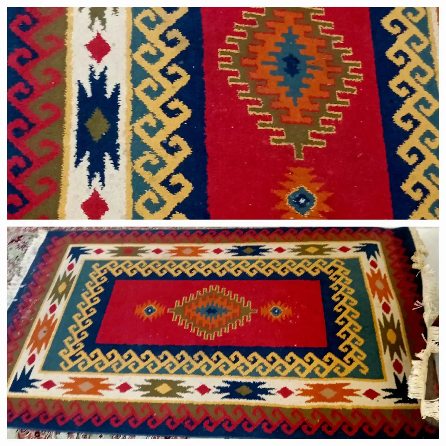 فرش گلیم درجه۱باکیفیت ۱×۲×۲|گلیم، جاجیم، گبه|نیشابور, شهرک بسیج|دیوار