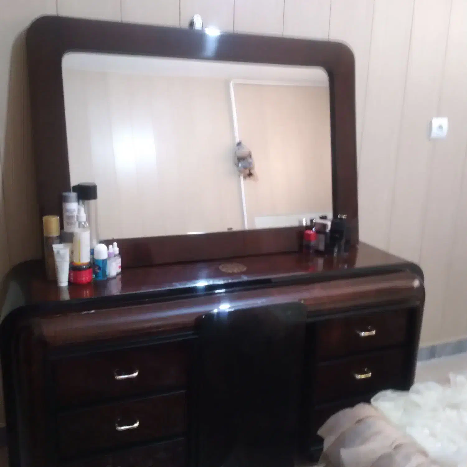 سرویس خواب کامل .چوب اصل .مدل روس|تخت و سرویس خواب|نهاوند, |دیوار