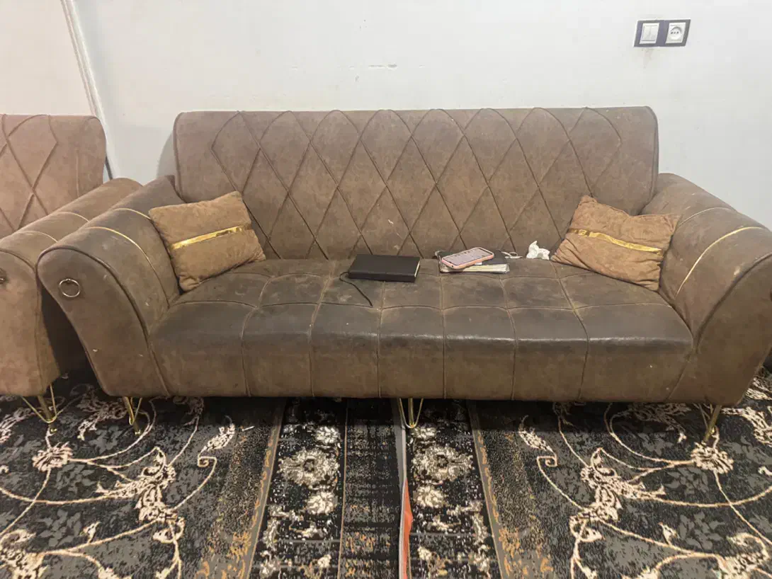 مبل۷نفره پارچه خارجی|مبلمان خانگی و میز عسلی|تهران, پردیسان|دیوار