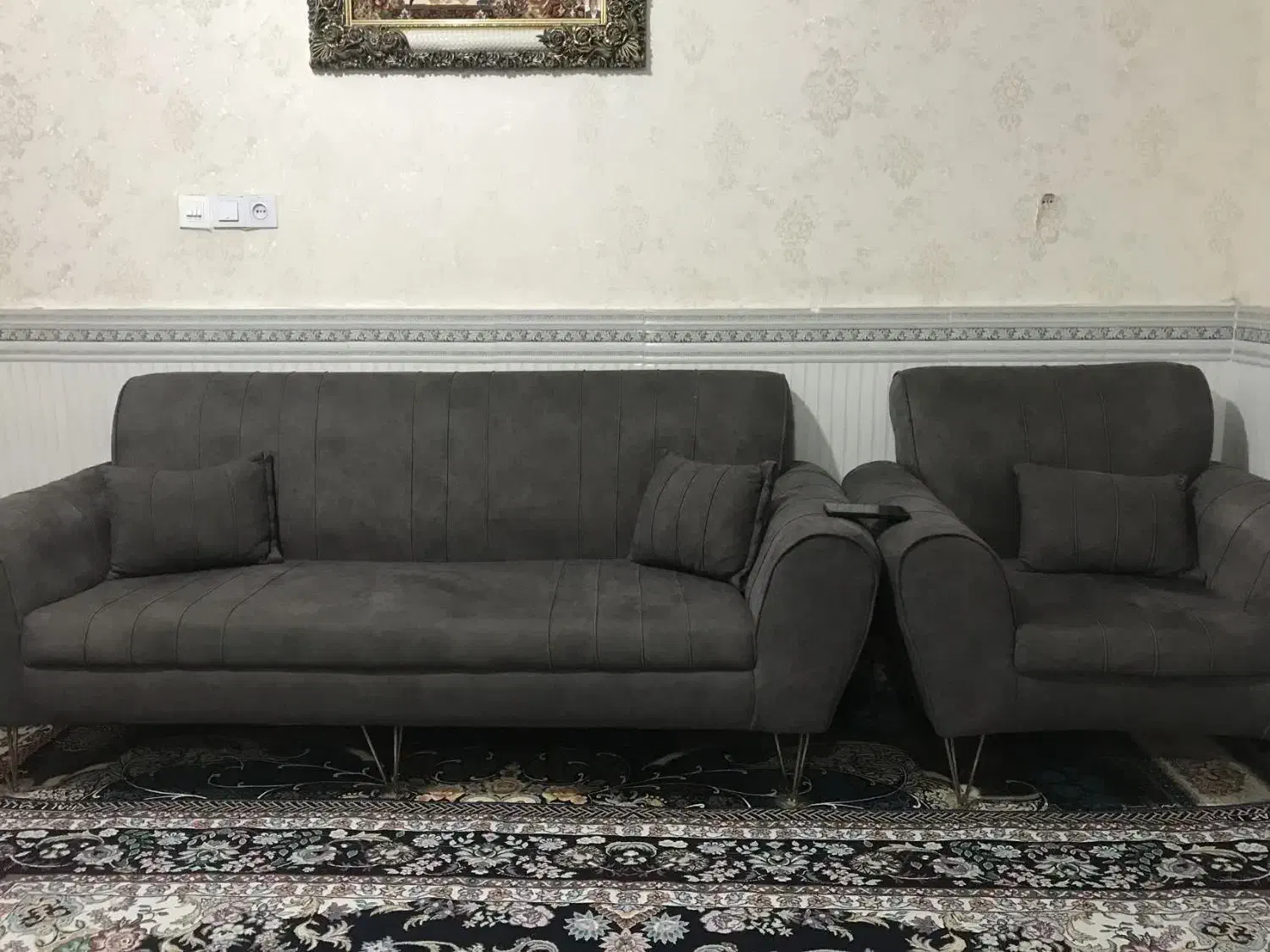 مبل ۷نفره سالم|مبلمان خانگی و میز عسلی|گلستان (تهران), |دیوار