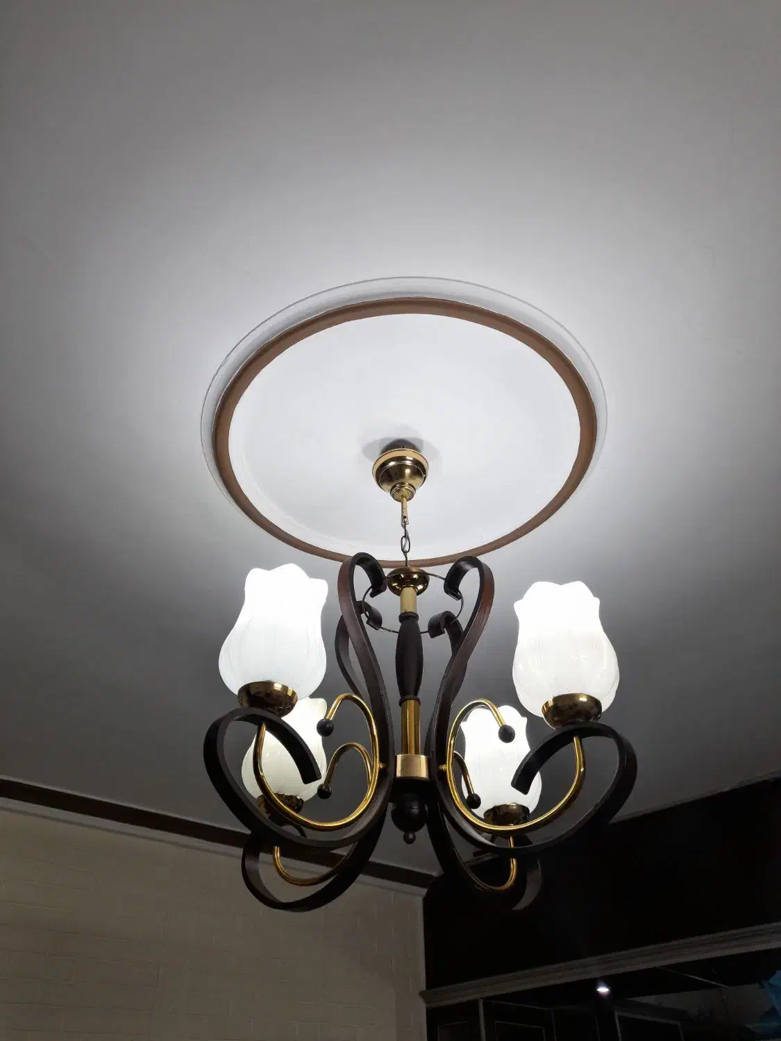 لوستر چهار شاخه|لوستر و چراغ آویز|باقرشهر, |دیوار