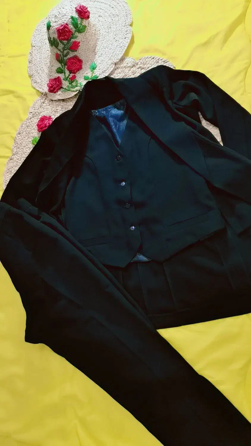 کت و شلوار و جلیقه زنانه مزون دوزی کت گلدوزی شال|لباس|مشکین‌دشت, |دیوار