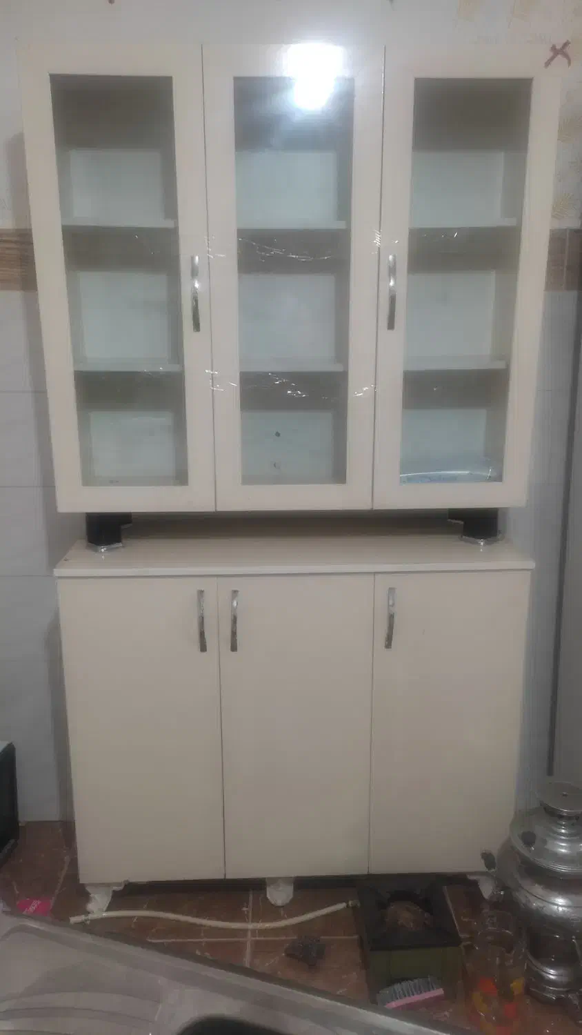 فروش کمد آشپزخانه ازجنس mdf در حد نو.سینک آشپزخانه|مصالح و تجهیزات ساختمان|میاندوآب, |دیوار