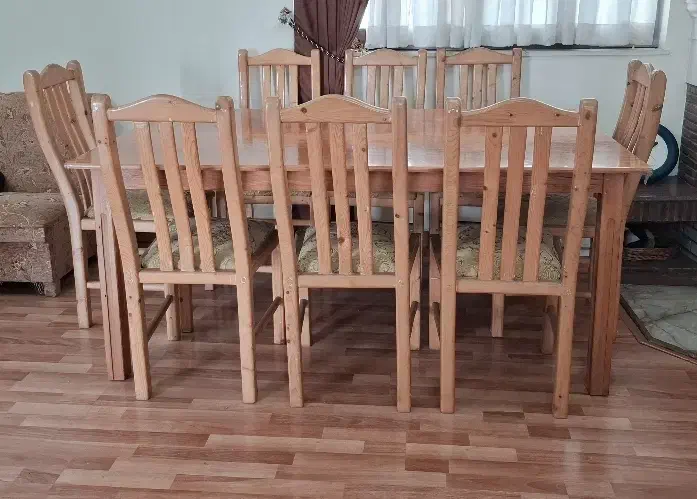 میزناهارخوری ۸نفره نراد|میز و صندلی غذاخوری|رشت, لاکانی|دیوار