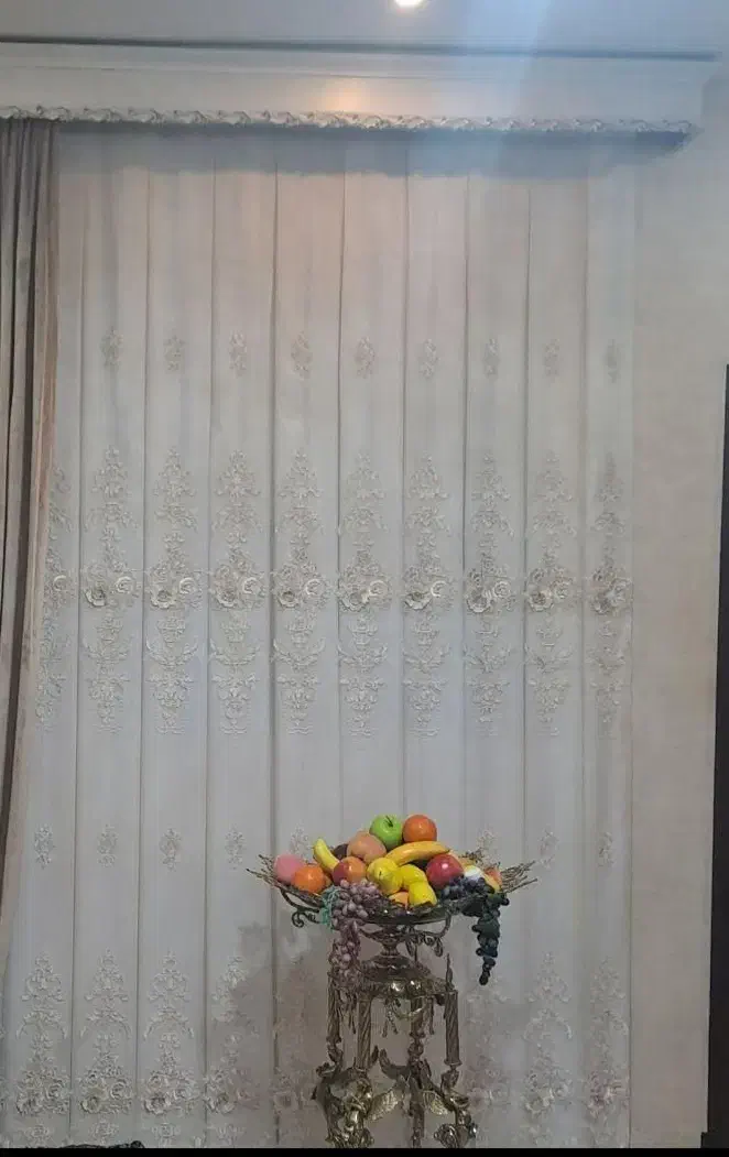 پرده گل برجسته|پرده، رانر، رومیزی|آزادشهر, |دیوار