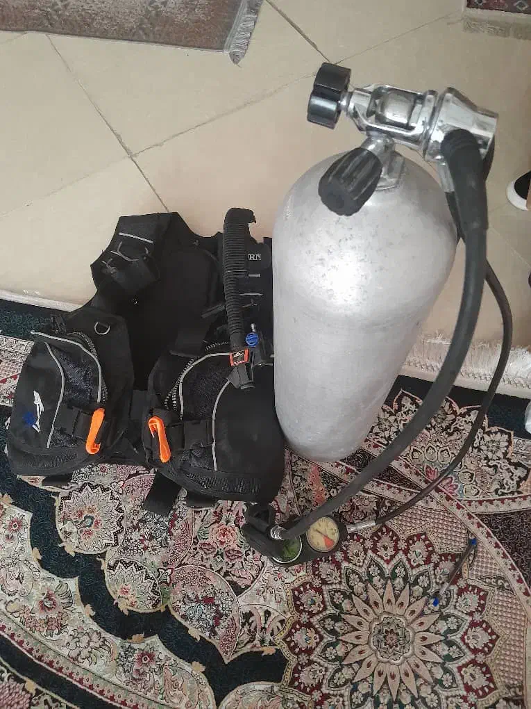 ست غواصی .سیلندر . بی سی دی. رگلاتور و اختاپوس|غواصی و ورزشهای آبی|کیش, |دیوار