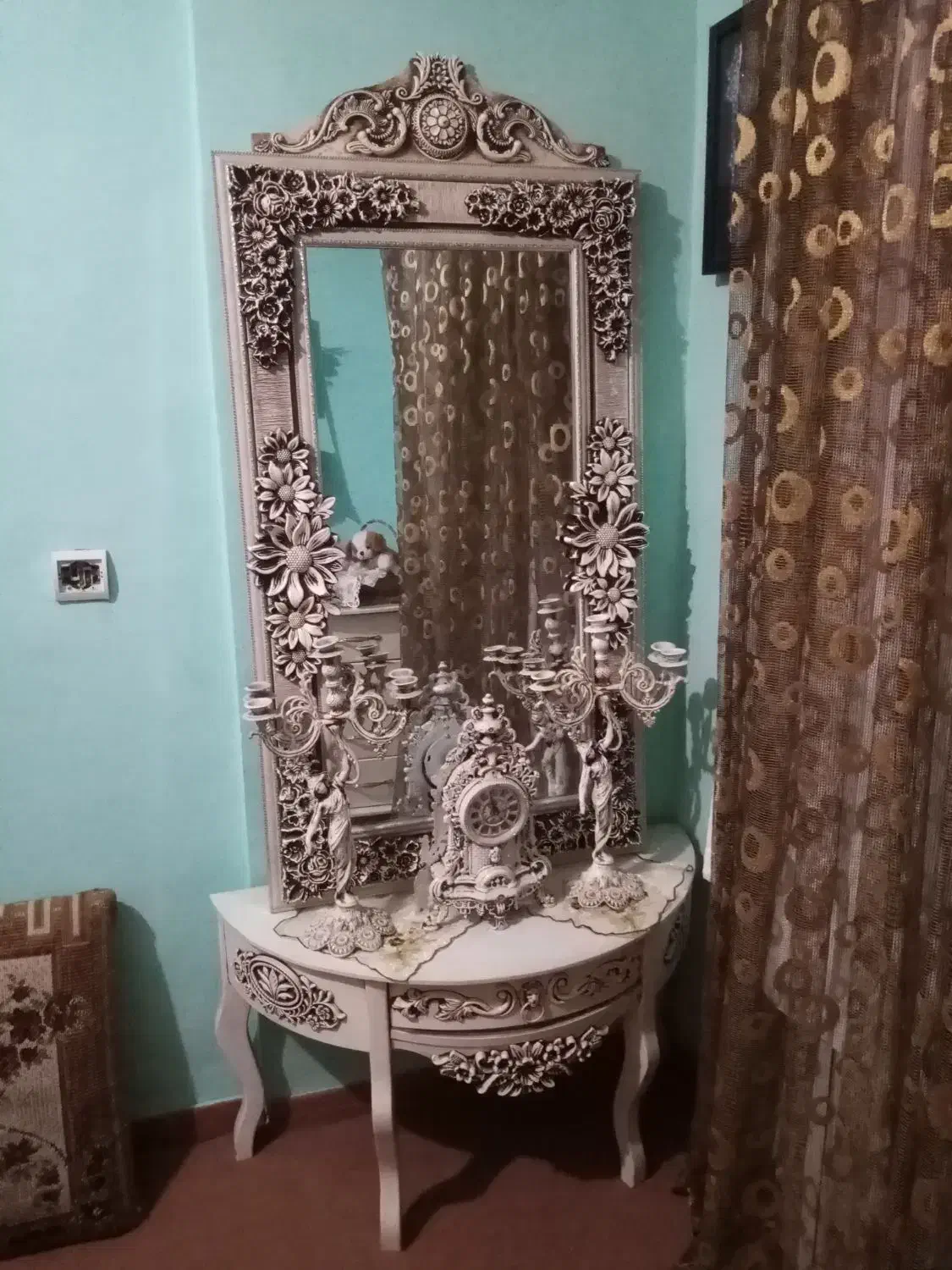 آینه و شمعدان|آینه|محمدیه-قزوین, |دیوار