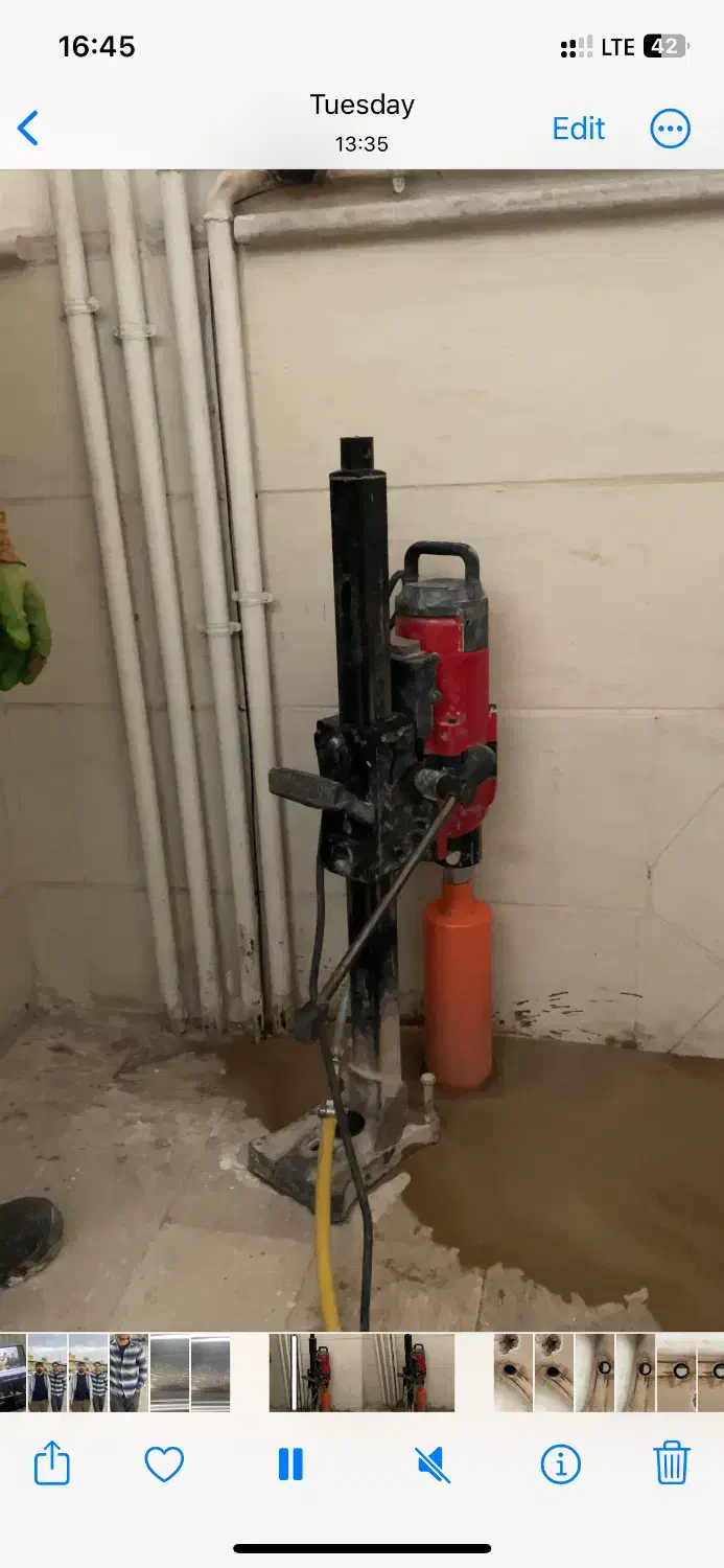 سوراخ کاری و کر گیری|خدمات پیشه و مهارت|قزوین, |دیوار